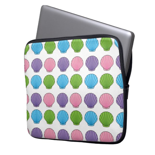 Pastel Colorful Seashell Pack Laptopschutzhülle (Vorderseite Links)