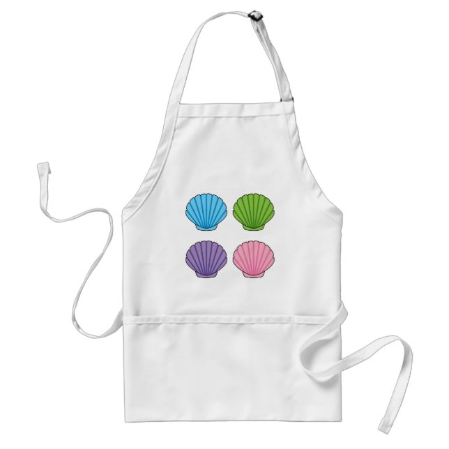 Pastel Colorful Seashell Pack Schürze (Vorne)