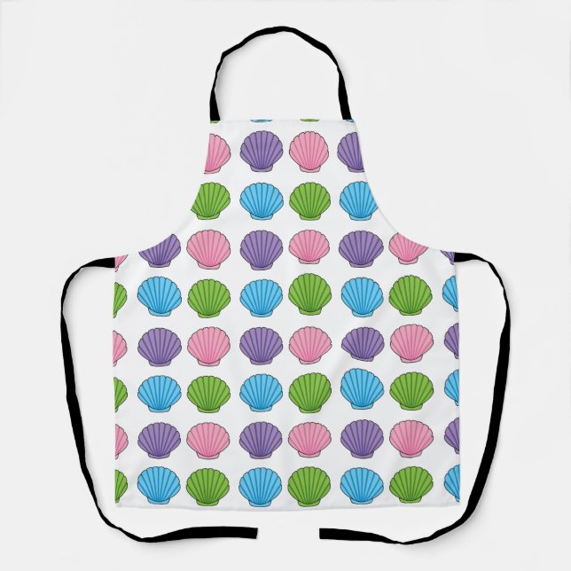 Pastel Colorful Seashell Pack Schürze (Vorderseite)