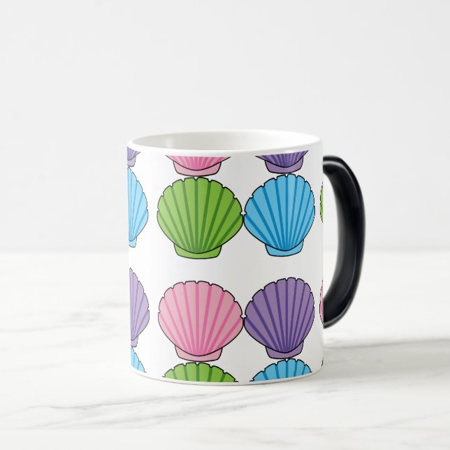 Pastel Colorful Seashell Pack Verwandlungstasse (VorderseiteRechts)