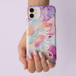 Pastel Colors Alcohol Tinte Abstraktes Muster Case-Mate iPhone Hülle<br><div class="desc">Pastel Farben Alkohol Tinte Abstraktes Muster personalisiertes Design.</div>