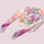 Pastel Colors Alcohol Tinte Abstraktes Muster Schal<br><div class="desc">Alkoholfarbenmuster personalisiertes Design.</div>