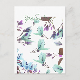 Pastel Colors Bougainvillea Blume Postkarte