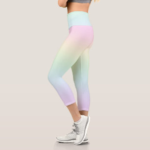 Pastel Colors Capri Leggings