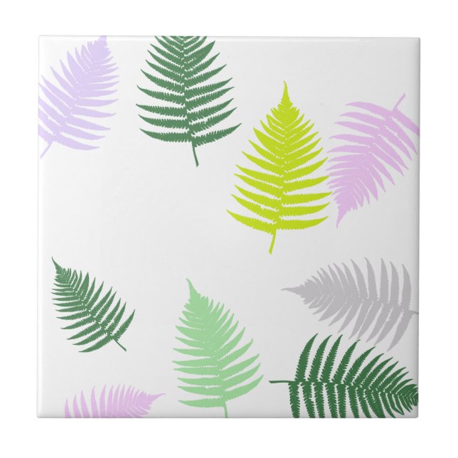 Pastel Colors Lucky Fern Fliese (Vorderseite)