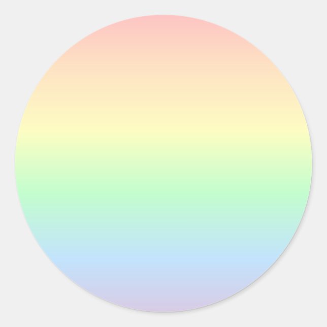 Pastel Colors Rainbow Stickers (Vorderseite)