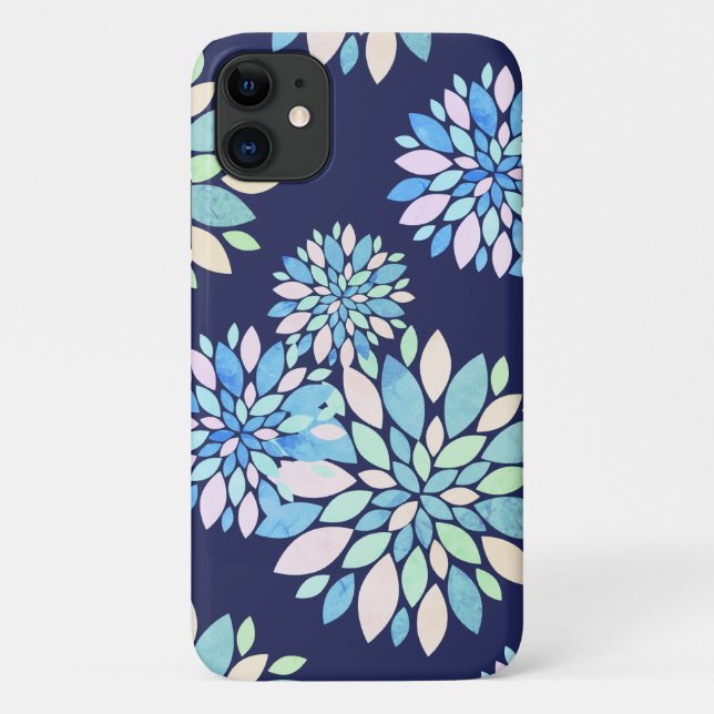Pastel Colours Flower Petals iPhone 11 Coque (Dos)
