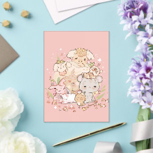 Pastel Companions in Bloom Acryleinladungen