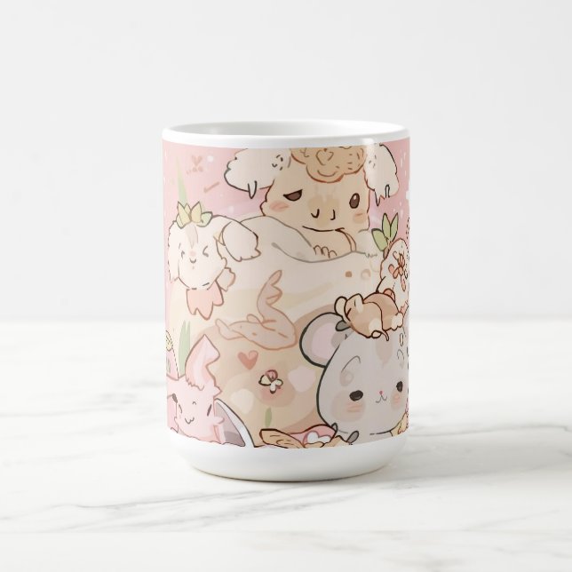 Pastel Companions in Bloom Kaffeetasse (Mittel)