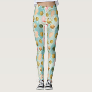 Pastel Confetti Glitzer Abstraktes Muster (2) Leggings