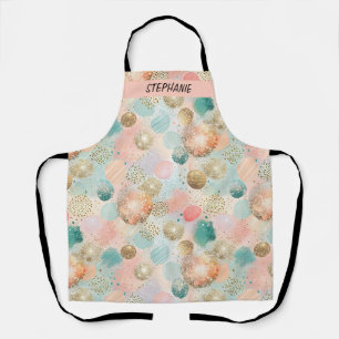 Pastel Confetti Glitzer Abstraktes Muster Schürze