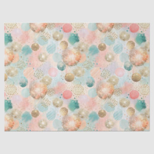 Pastel Confetti Glitzer Abstraktes Muster Seidenpapier