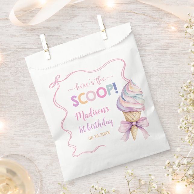 Pastel Coquette Ice Giro del Malcantone Geschenktütchen (Ausgeschnitten)
