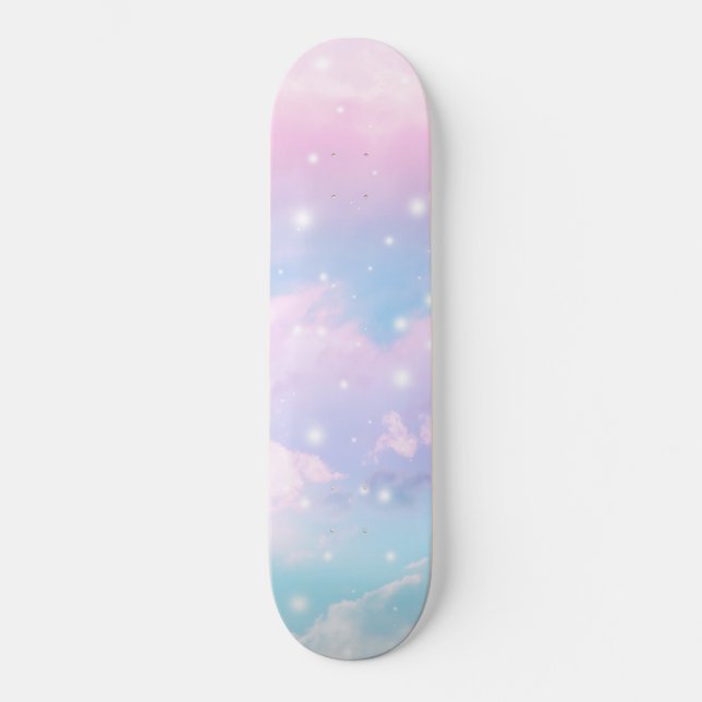 Pastel Cosmos Dream #4 Skateboard (Vorderseite)