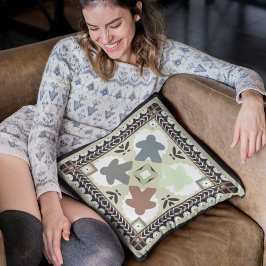 Pastel Country Hütte Muster Kissen