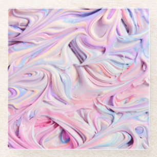 Pastel Creamy Zuckerguss Glasuntersetzer