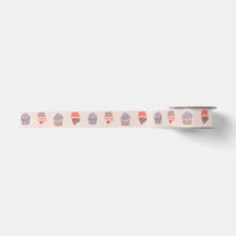 Pastel Cupcake Confetti Muster Ribbon