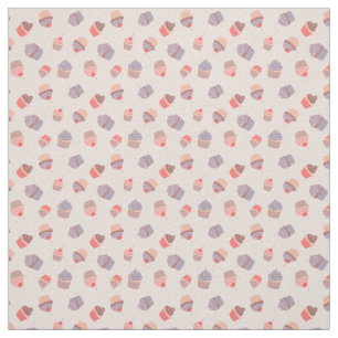 Pastel Cupcake Confetti Party Fabric Stoff