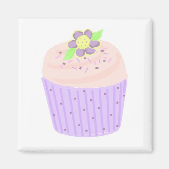 Pastel Cupcake Magnet (Vorne)