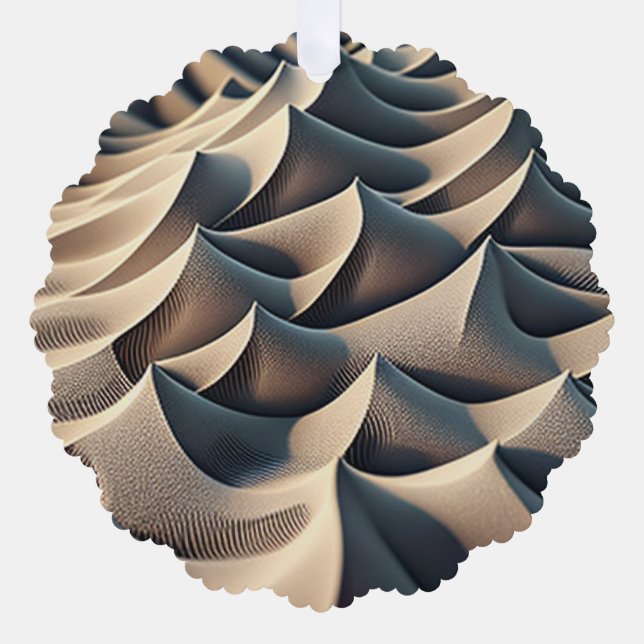 Pastel Currents Ornament Karte (Vorderseite)