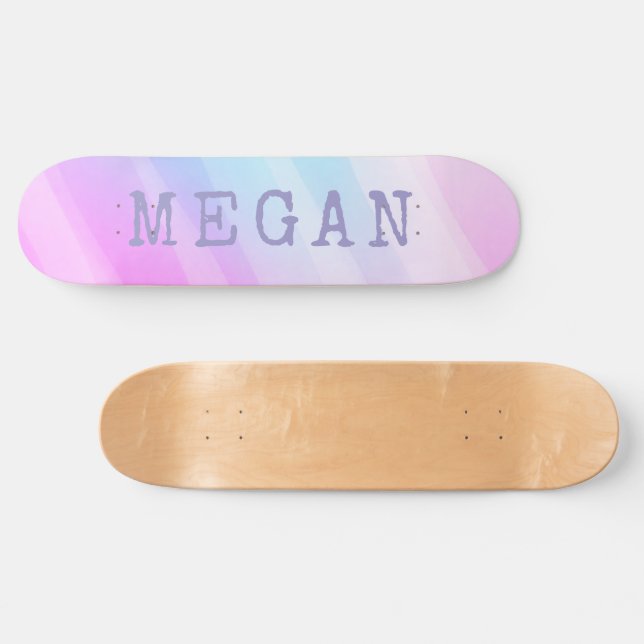 Pastel Custom Board Option to add Trucks & Wheels Skateboard (Horizontal)