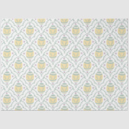 Pastel Damask Ostereier Muster Seidenpapier