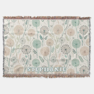 Pastel Dandelion Dreams - Whimsical Floral (2) Decke
