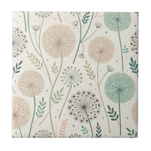 Pastel Dandelion Dreams - Whimsical Floral (2) Fliese