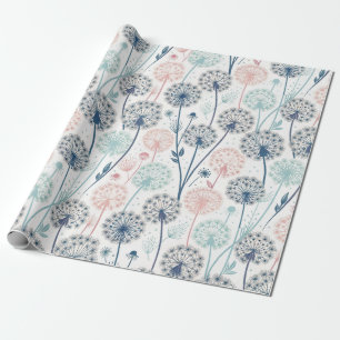 Pastel Dandelion Dreams - Whimsical Floral Geschenkpapier