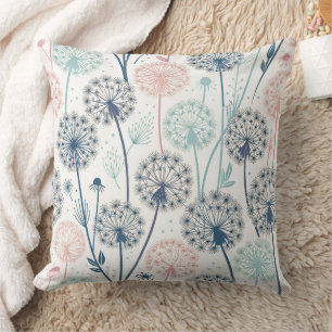Pastel Dandelion Dreams - Whimsical Floral Kissen