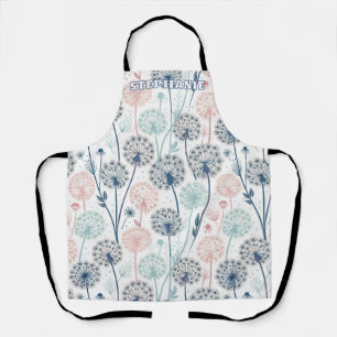 Pastel Dandelion Dreams - Whimsical Floral Schürze