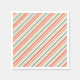 Pastel Diagonal Strip Serviette