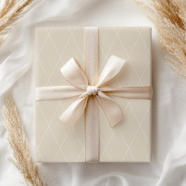 Pastel Diamond Shabby Geometric Taupe Neutral Geschenkpapier