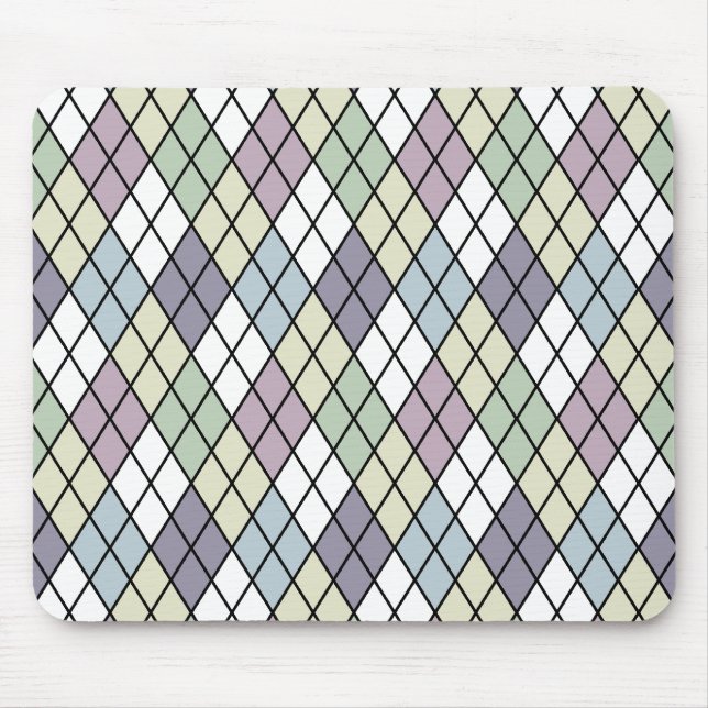 Pastel Diamonds Mousepad (Vorne)