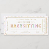 Pastel Dot Baby-sitting Carte cadeau