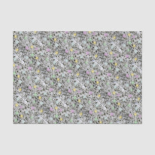Pastel dotter weißer Granit Seidenpapier
