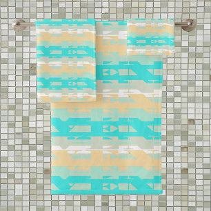 Pastel doux Turquoise Beige moderne Motif du Ciel
