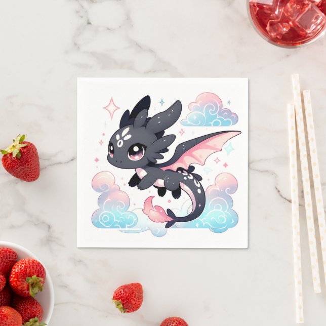 Pastel Dragon Baby Dusche Serviette (Beispiel)