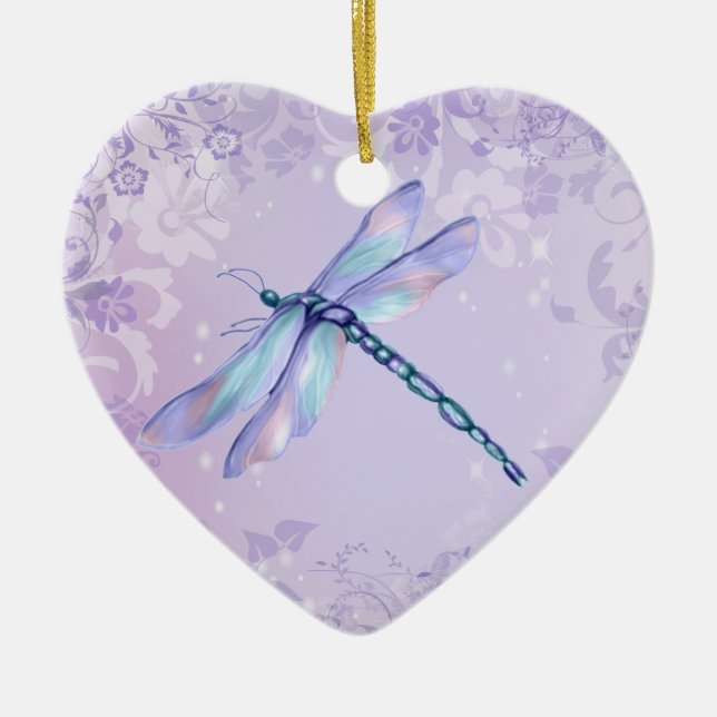 Pastel Dragonfly Keramik Ornament (Vorne)