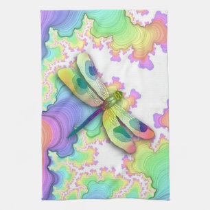 Pastel Dragonfly Serviette de cuisine