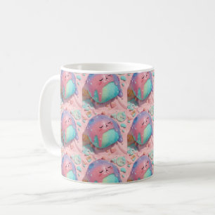 Pastel-Drip-Kawaii-Süßigkeiten-Charakter-Kunst Kaffeetasse