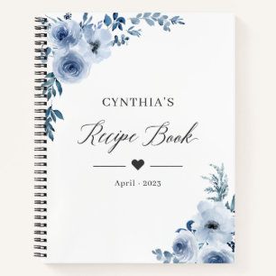 Pastel Dusty Blue Floral Recette Livre