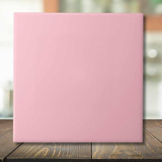 Pastel Dusty Rose Solid Color | Classic | elegant Fliese (Von Creator hochgeladen)