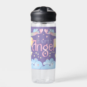 Pastel Earth Angel Water Bottle - Stars & Wings Trinkflasche