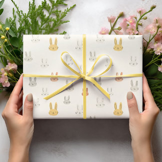 Pastel Easter Bunnies | Easter Wrapping Paper Geschenkpapier