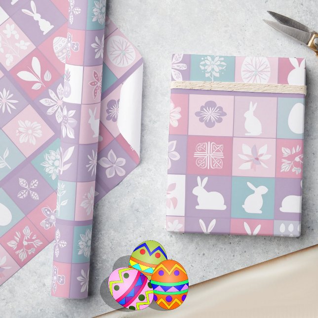 Pastel Easter Bunny Niedlich Giftwrap Geschenkpapier (Von Creator hochgeladen)