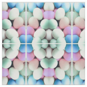 Pastel Egg Basket Fabric Stoff