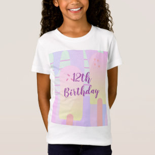 Pastel-Eis-Pop-Eiscreme-Geburtstag T-Shirt