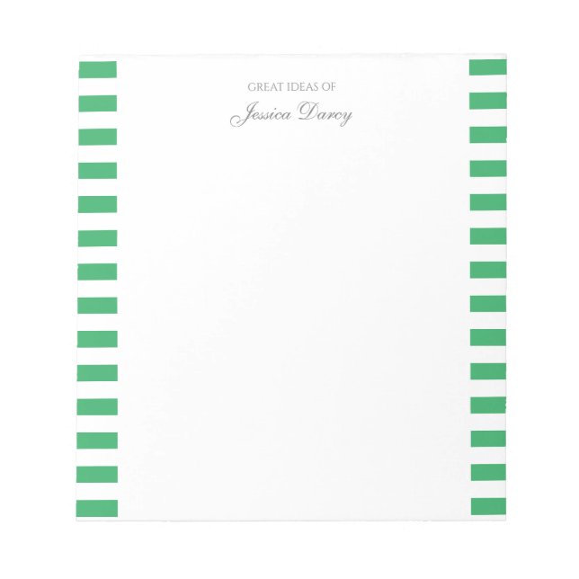 Pastel Elegante Klassische Schrift Große Idee Notizblock (Vorderseite)