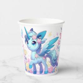 Pastel Enchanted Unicorn Kinderdusche Pappbecher